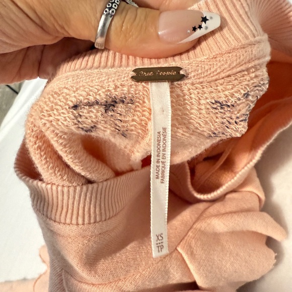 Free People | Ruffle Sweater | Pink - Picture 4 of 4